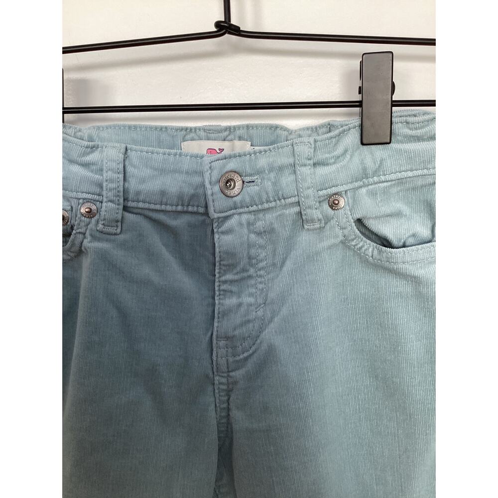 Vineyard Vines Girls Corduroy Flare Pants Preppy Classic Retro Sage Blue Size 8 - Picture 3 of 12